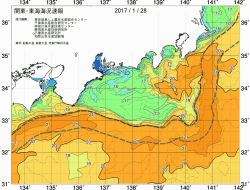 関東・東海海況速報/広域(2017/01/28)