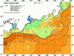 関東・東海海況速報/広域(2017/02/01)