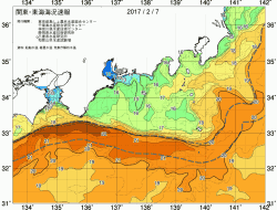 関東・東海海況速報/広域(2017/02/07)