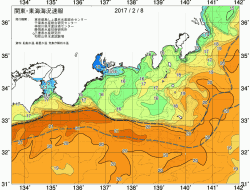 関東・東海海況速報/広域(2017/02/08)