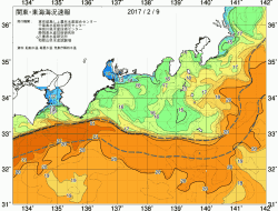 関東・東海海況速報/広域(2017/02/09)