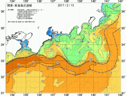 関東・東海海況速報/広域(2017/02/13)