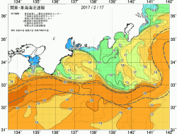 関東・東海海況速報/広域(2017/02/17)