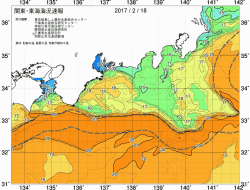 関東・東海海況速報/広域(2017/02/18)
