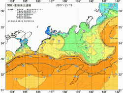 関東・東海海況速報/広域(2017/02/19)