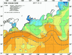関東・東海海況速報/広域(2017/03/02)