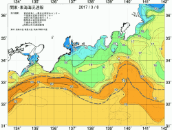 関東・東海海況速報/広域(2017/03/08)