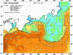 関東・東海海況速報/広域(2017/04/25)