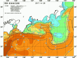 関東・東海海況速報/広域(2017/04/28)