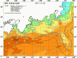 関東・東海海況速報/広域(2017/05/22)