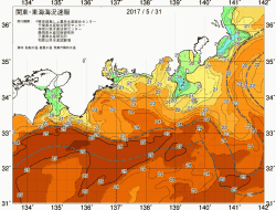 関東・東海海況速報/広域(2017/05/31)