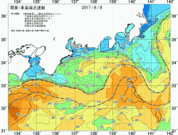関東・東海海況速報/広域(2017/06/08)