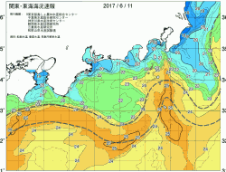 関東・東海海況速報/広域(2017/06/11)