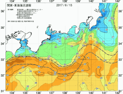 関東・東海海況速報/広域(2017/06/13)