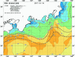 関東・東海海況速報/広域(2017/06/14)