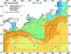 関東・東海海況速報/広域(2017/06/20)