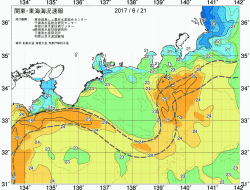 関東・東海海況速報/広域(2017/06/21)