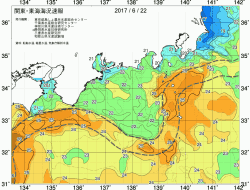 関東・東海海況速報/広域(2017/06/22)