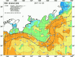 関東・東海海況速報/広域(2017/06/23)