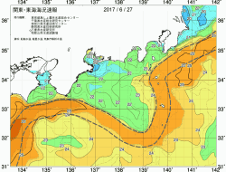 関東・東海海況速報/広域(2017/06/27)