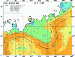 関東・東海海況速報/広域(2017/06/28)