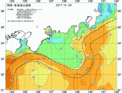 関東・東海海況速報/広域(2017/06/29)