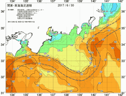 関東・東海海況速報/広域(2017/06/30)