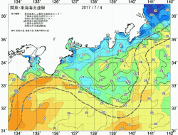 関東・東海海況速報/広域(2017/07/04)