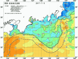 関東・東海海況速報/広域(2017/07/05)