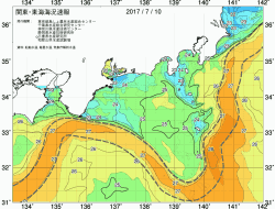 関東・東海海況速報/広域(2017/07/10)