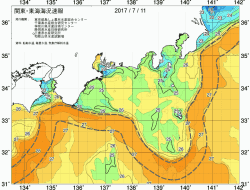 関東・東海海況速報/広域(2017/07/11)