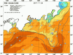 関東・東海海況速報/広域(2017/07/24)