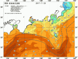 関東・東海海況速報/広域(2017/07/25)