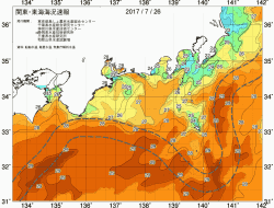 関東・東海海況速報/広域(2017/07/26)