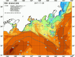 関東・東海海況速報/広域(2017/07/28)
