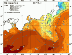 関東・東海海況速報/広域(2017/07/31)