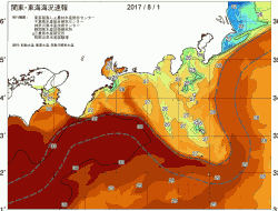 関東・東海海況速報/広域(2017/08/01)