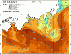 関東・東海海況速報/広域(2017/08/09)