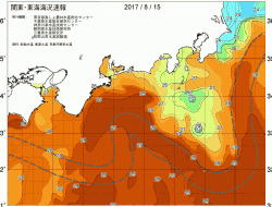 関東・東海海況速報/広域(2017/08/15)