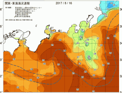 関東・東海海況速報/広域(2017/08/16)