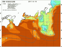関東・東海海況速報/広域(2017/08/18)