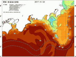 関東・東海海況速報/広域(2017/08/23)