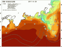 関東・東海海況速報/広域(2017/08/28)