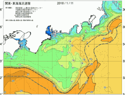 関東・東海海況速報/広域(2018/01/11)
