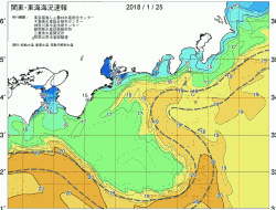 関東・東海海況速報/広域(2018/01/25)