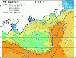 関東・東海海況速報/広域(2018/02/06)