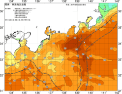 関東・東海海況速報/広域(2018/08/23)