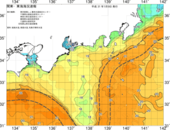 関東・東海海況速報/広域(2019/01/09)