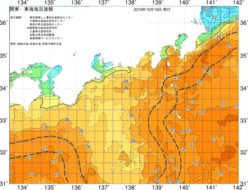 関東・東海海況速報/広域(2019/10/16)
