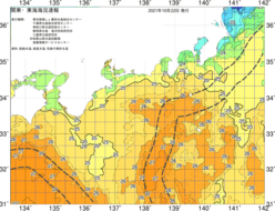 関東・東海海況速報/広域(2021/10/22)